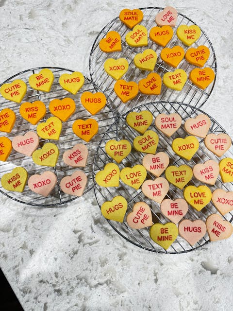 Mini Conversation Heart Cookie Cutter and Stamps