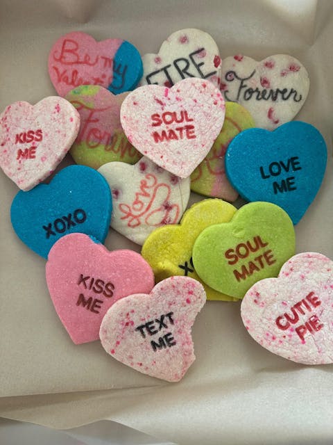 Mini Conversation Heart Cookie Cutter and Stamps