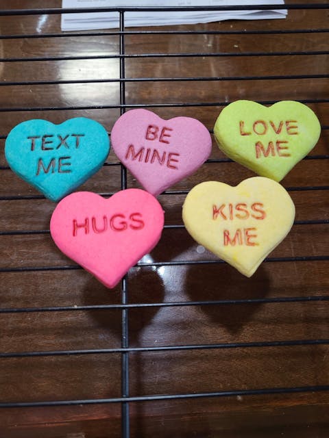 Mini Conversation Heart Cookie Cutter and Stamps