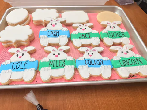 Bunny Name Plaque Cookie Cutter