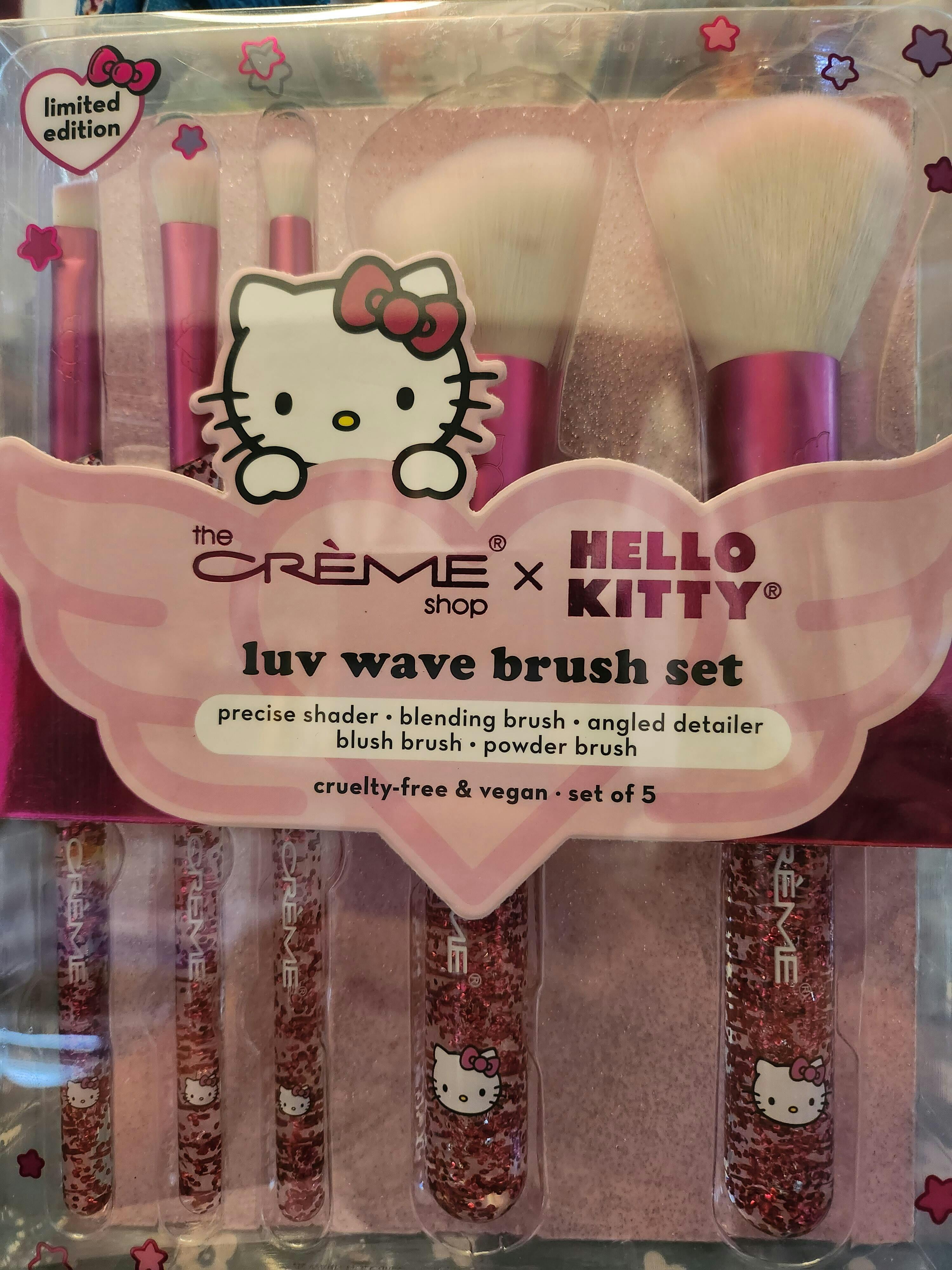 Hello Kitty Luv Wave Brush Collection Set Of 5 The Crème Shop