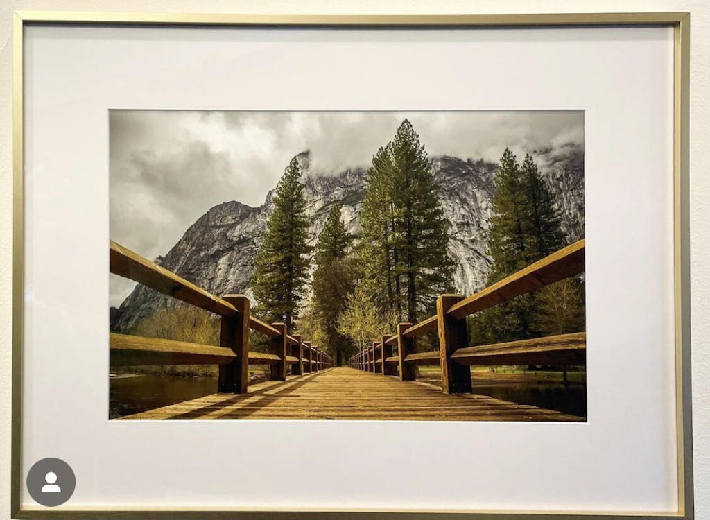 12" x 12" Deluxe Brass Gold Aluminum Contemporary Picture Frame, 8" x 8" Matted