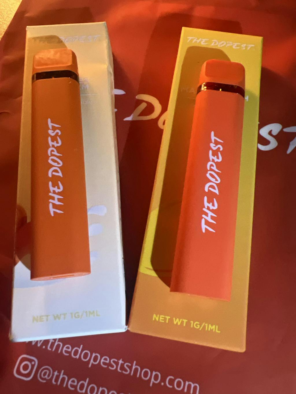 Peaches & Cream Sativa HHC Vape Disposable The Dopest