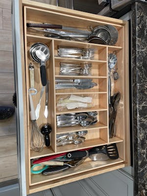 Silverware Drawer Organizer, Maple