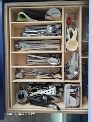 Silverware Drawer Organizer, Maple