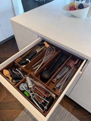 Silverware Drawer Organizer, Walnut
