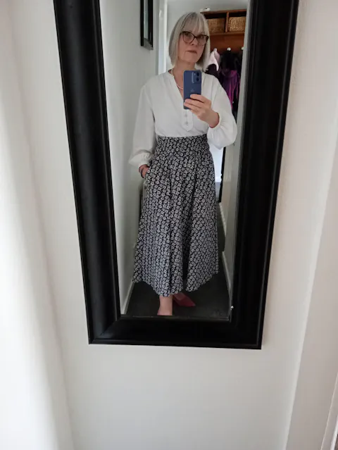 The Assembly Line Elastic Waist Maxi Skirt