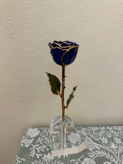 24K Gold Forever Rose - Sapphire Sparkle (September Birthstone)