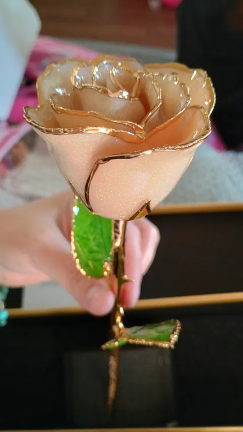 24K Gold Forever Rose - Diamond (April Birthstone)