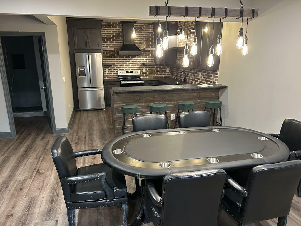 RAM Game Room 84" Texas Hold'em Poker Table With Dining Top The Game