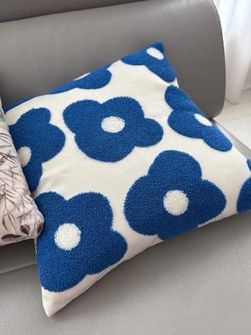 Maximalist Floral Throw Pillow Cover