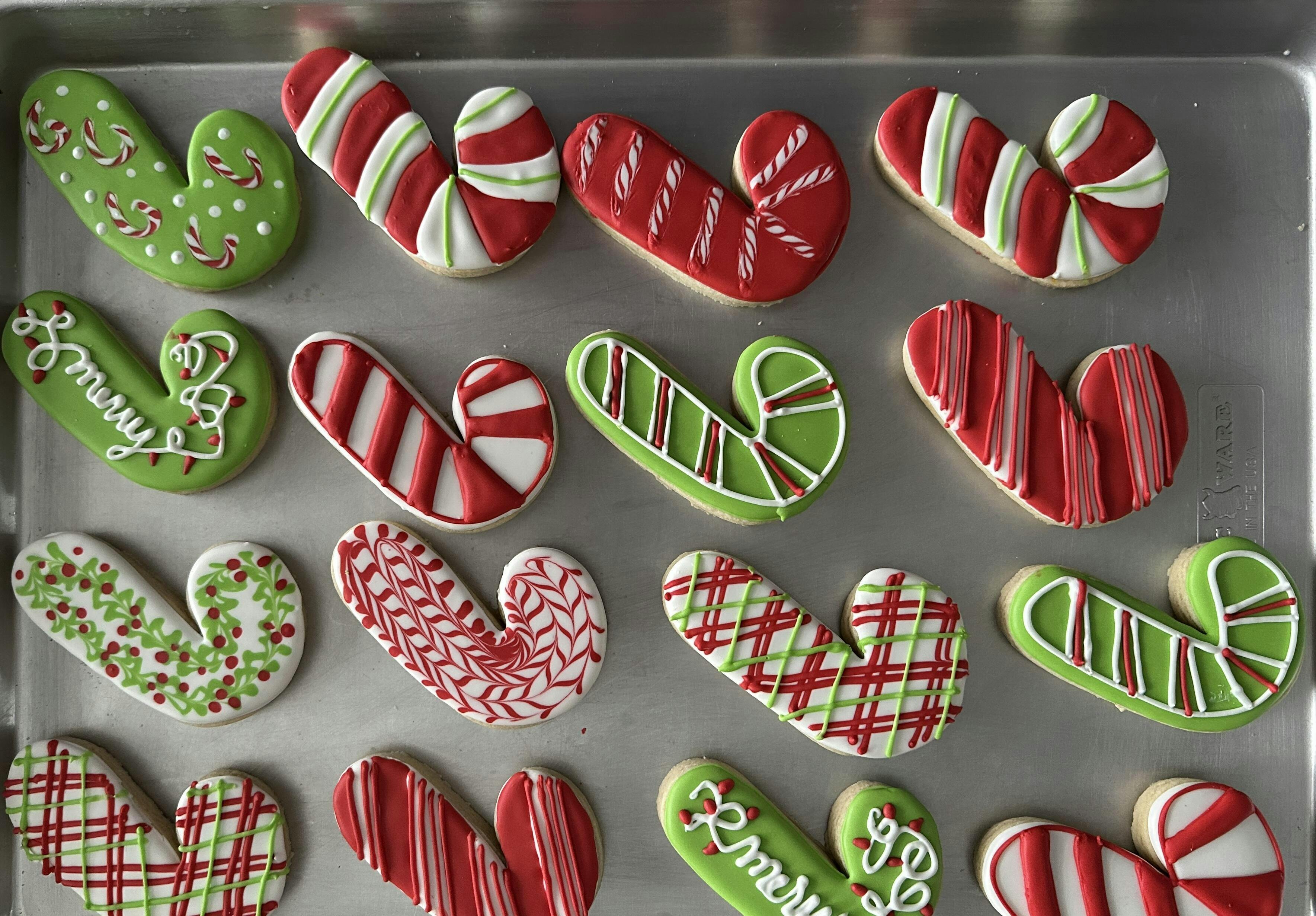 Candy Canes Online Cookie Decorating Class The Graceful Baker Shop