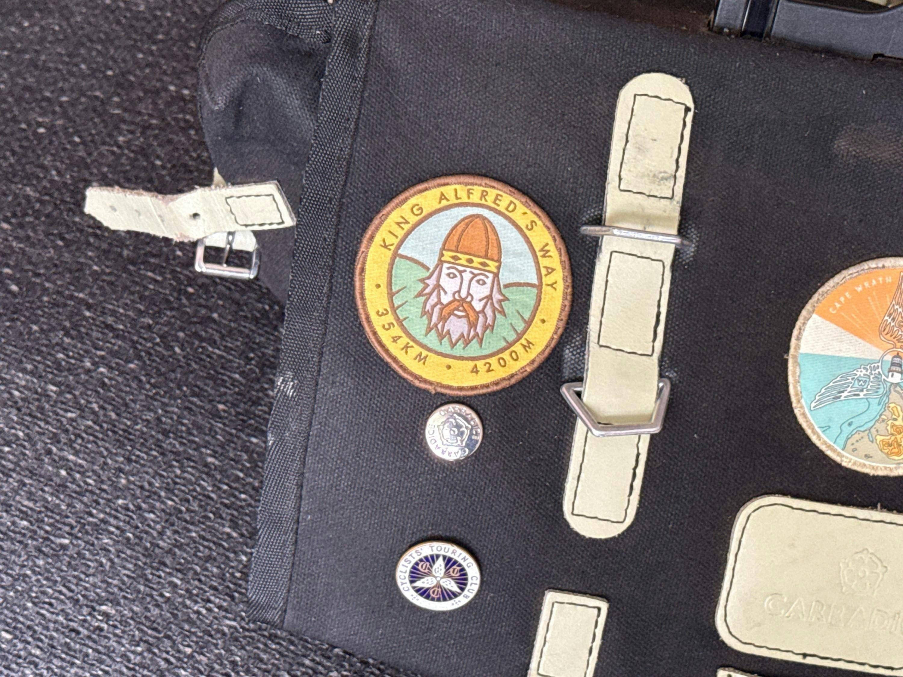 King Alfred's Way Woven Badge 65mm - The Adventure Collection