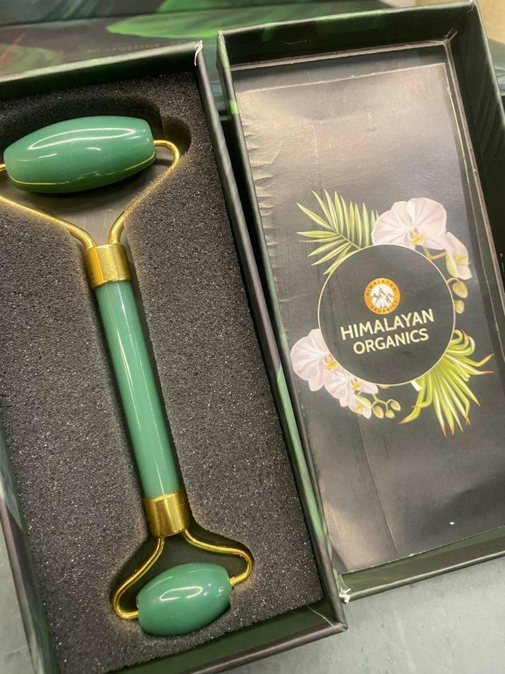 Himalayan Organics Jade Roller For Face, Reduces Dark Spots & Wrinkles