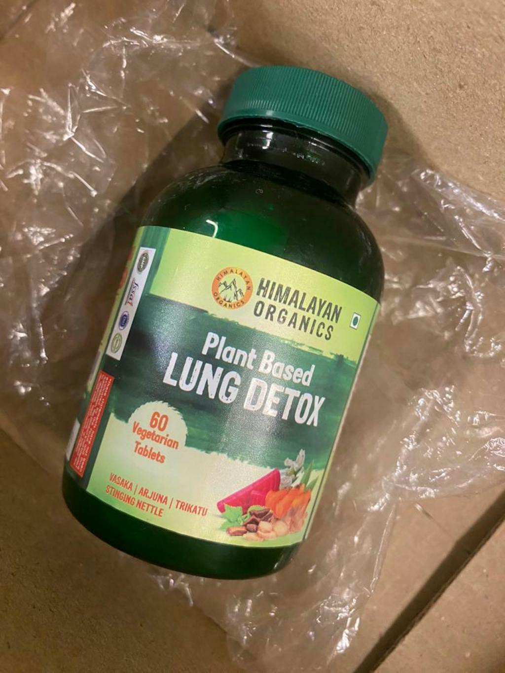 Himalayan Organics Lung Detox Cleanse Purify Arjuna & Vasaka Leaf