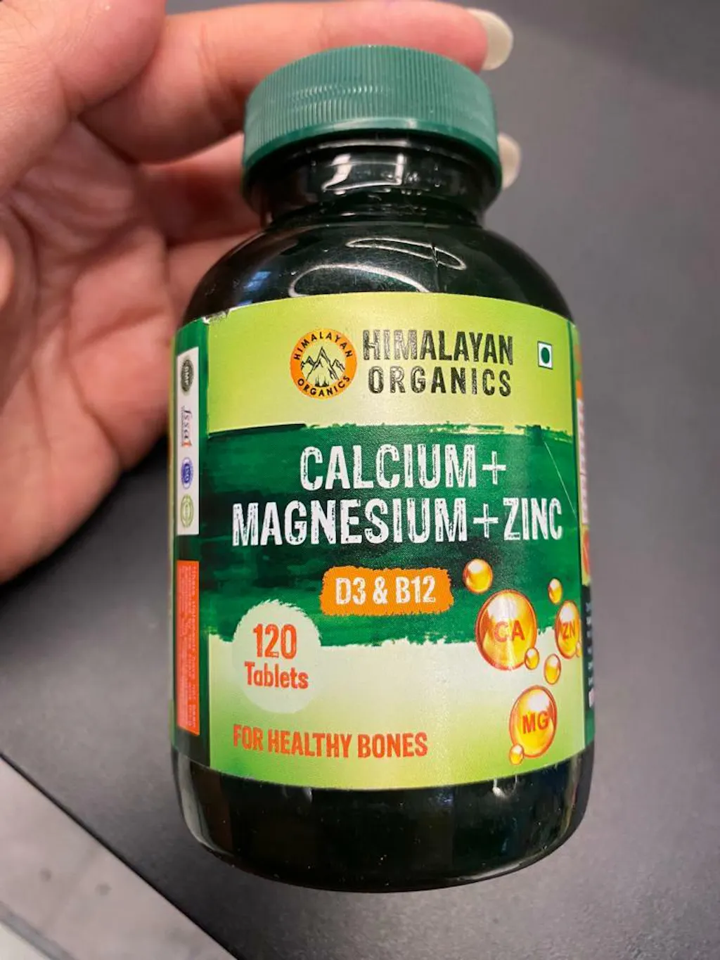 Himalayan Organics Calcium Magnesium Zinc Vitamin D3 Tablets The