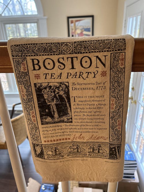 Boston Tea Party 250th Anniversary Tea Towel — Made in America