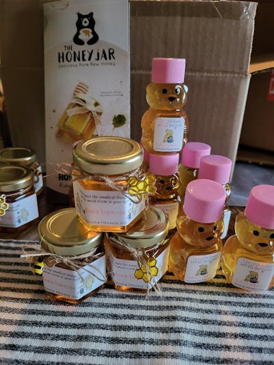 Winnie the Pooh Butterflies  -Baby Shower Favors - 2 oz Clover Honey - Set of 10