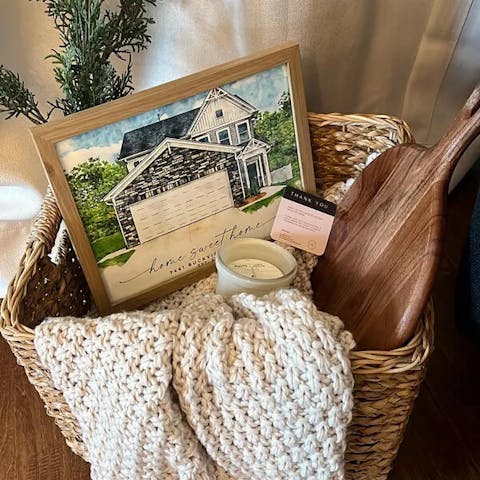 Watercolor Custom House Portrait