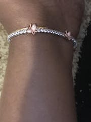 Tennis Chain Butterfly Anklet