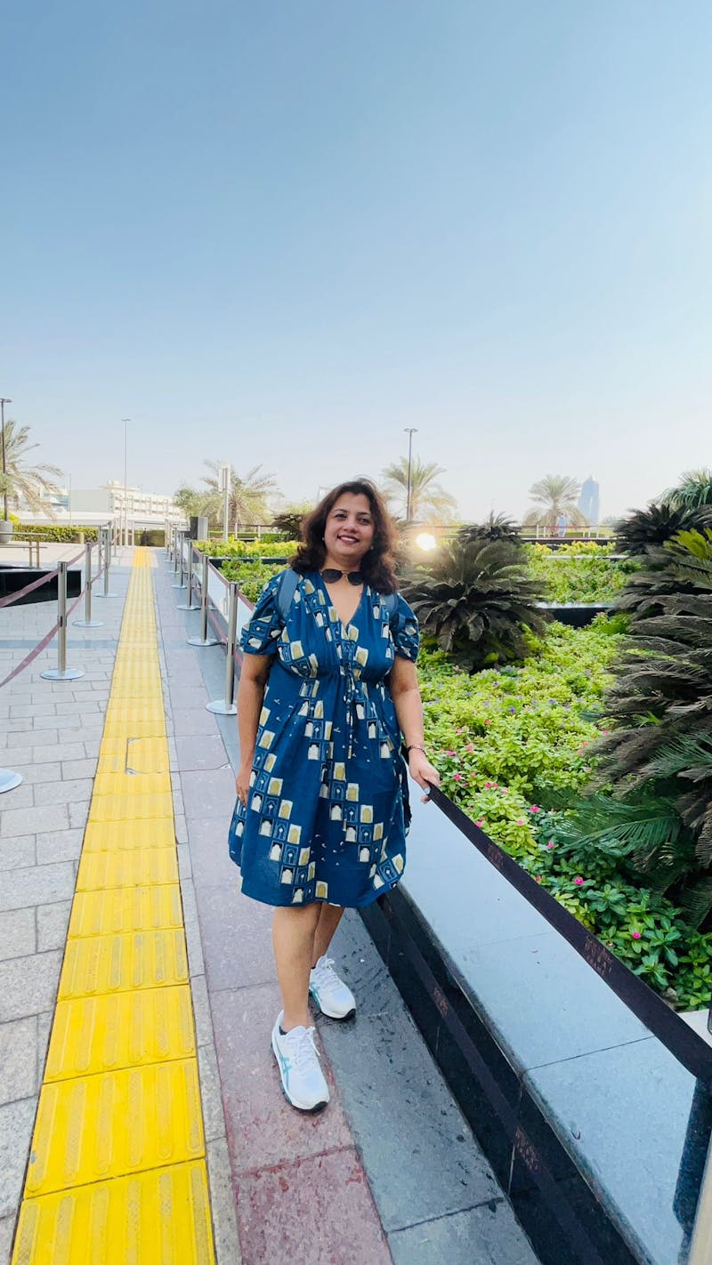 Jaipur Jharoka Indigo Ajrakh Cotton Loose Kaftan