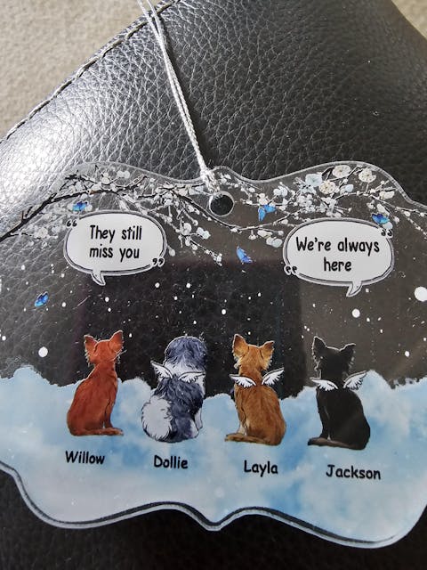 Forever In My Heart - Memorial Personalized Custom Ornament - Acrylic Benelux Shaped - Christmas Gift, Sympathy Gift For Pet Owners, Pet Lovers