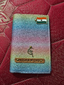 Unicorn Glitter Passport Cover