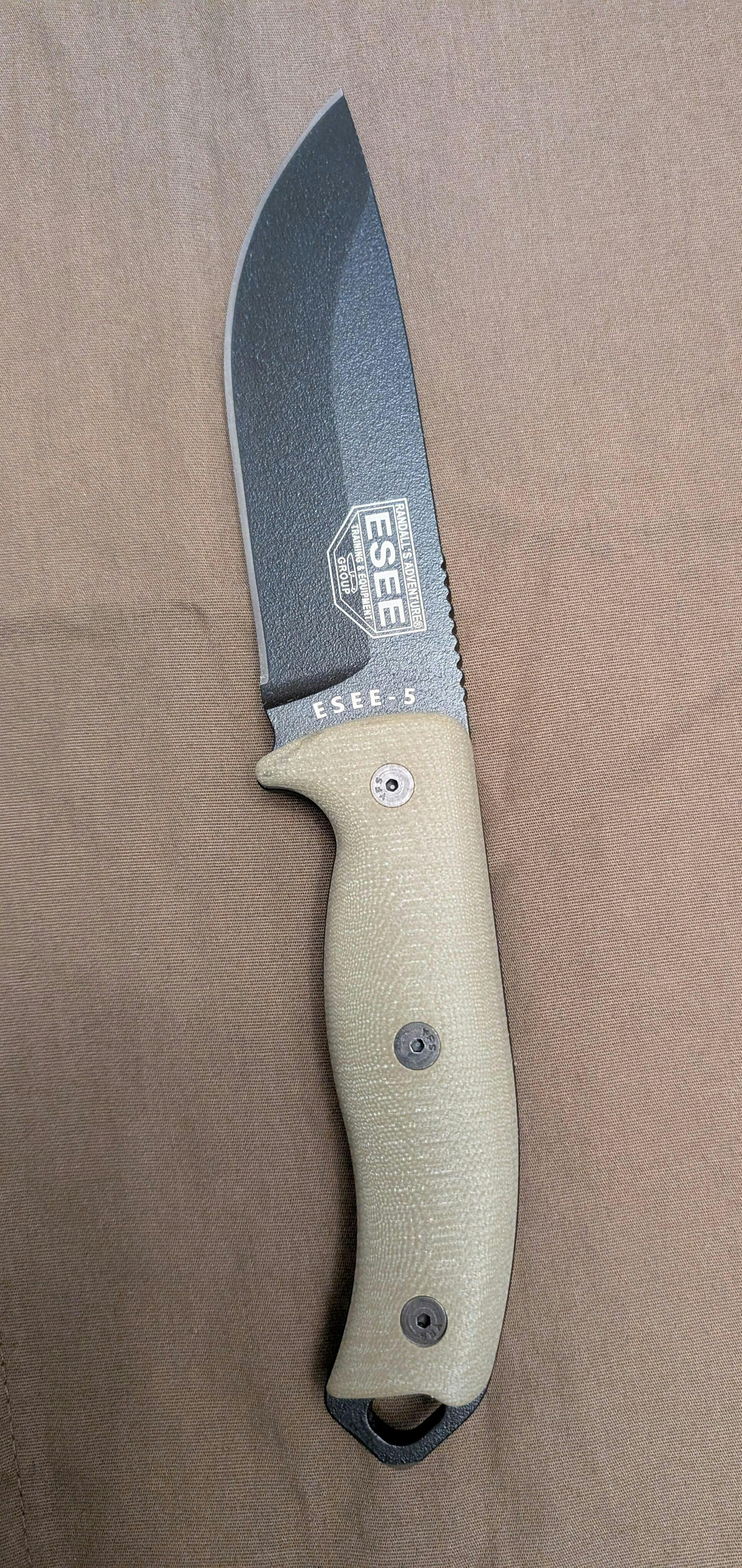 TKC G10 Handle for ESEE 5/6 - Ranger Green w/ Orange Liner
