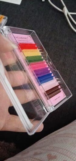 8 Color Rainbow Eyelash Extensions