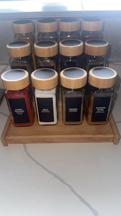 Spice Jars with Bamboo Lid