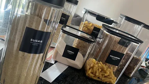 Basic Pantry Label Kit | 21 Pre-printed 6x6cm