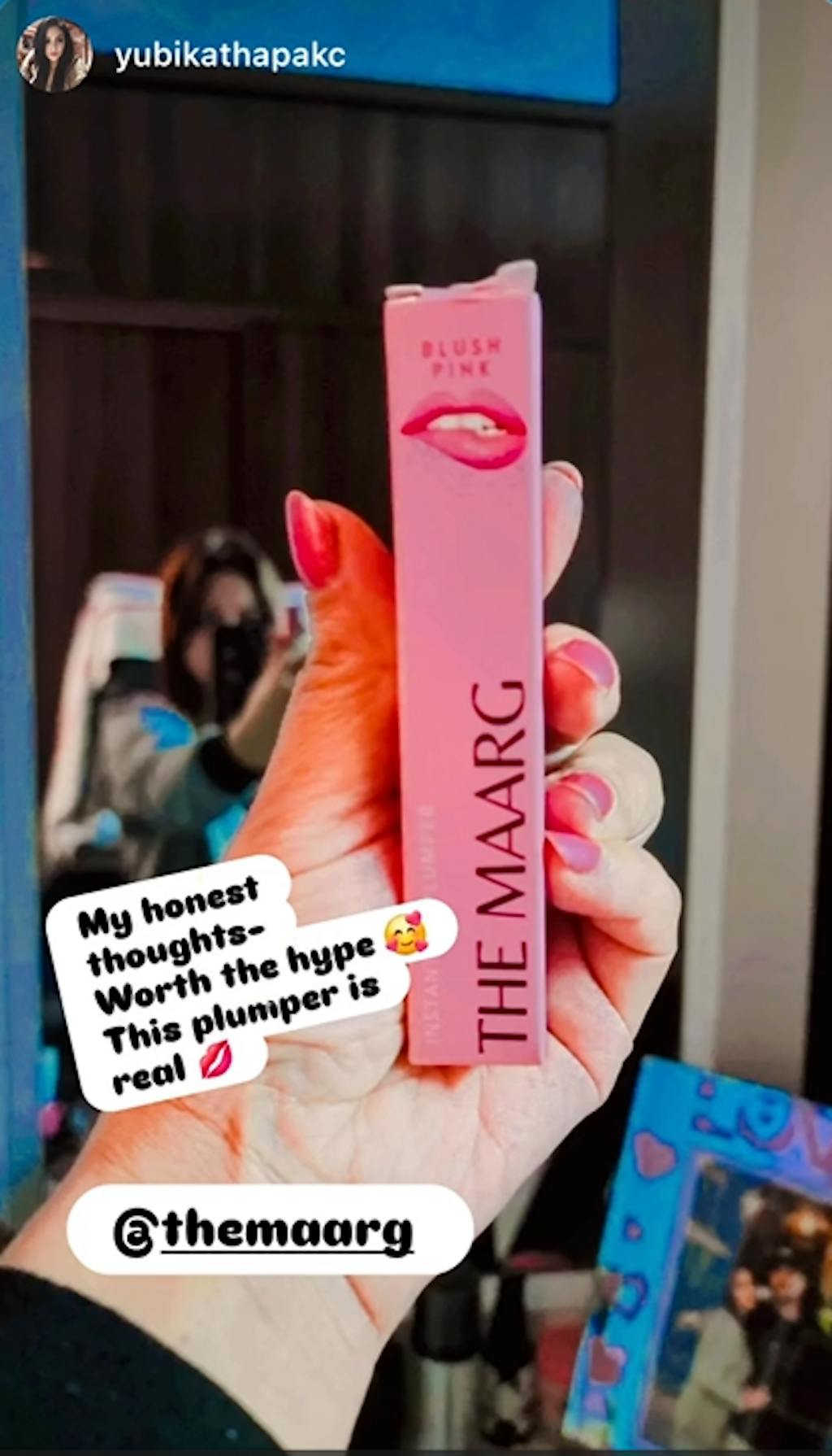 BLUSH PINK | The Maarg Instant Lip Plumper with Tripeptide-1