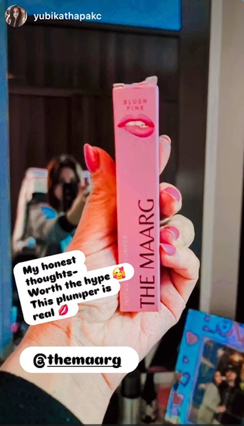 BLUSH PINK | The Maarg Instant Lip Plumper with Tripeptide-1