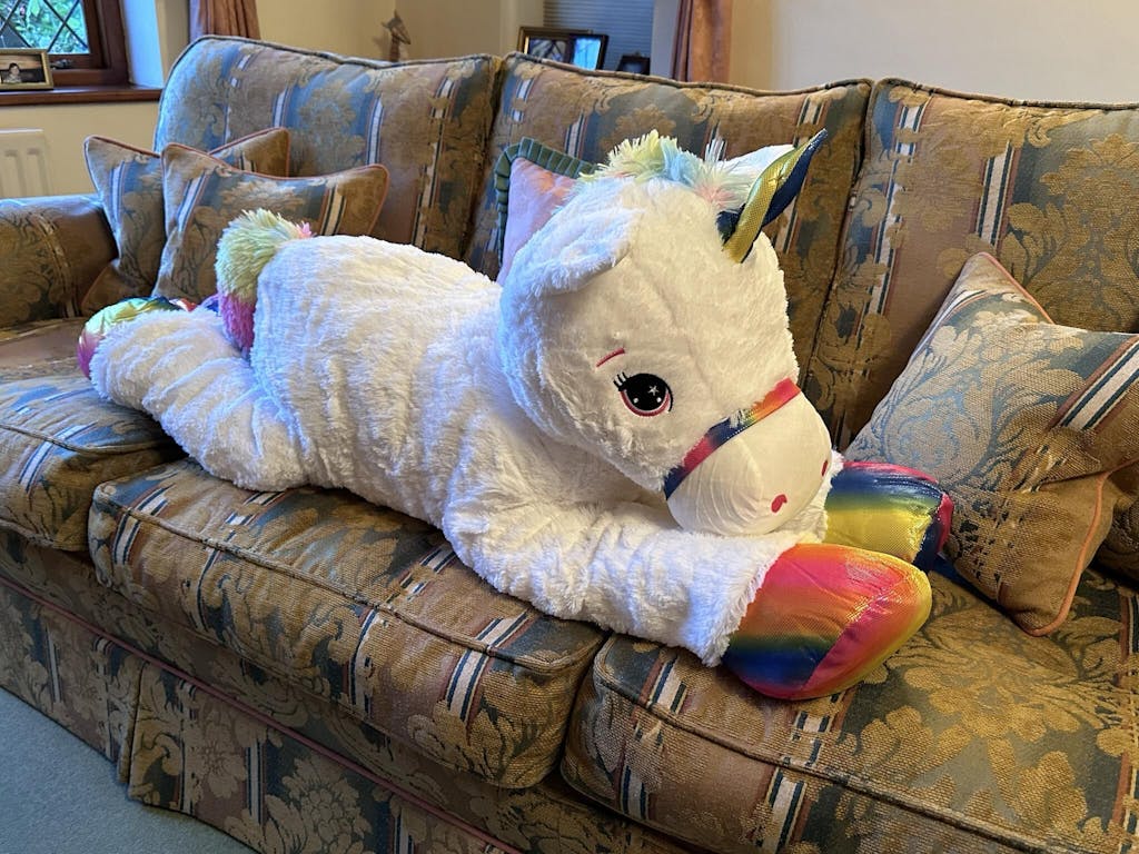 Giant Lying Stuffed Unicorn Soft Toy, 42