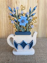 Layered Tea Pot Flowers DIY Kit