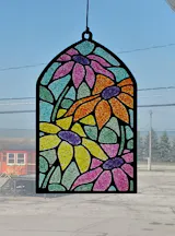 Style 69 Arch Flowers Laser Cut Outline Frame Blank