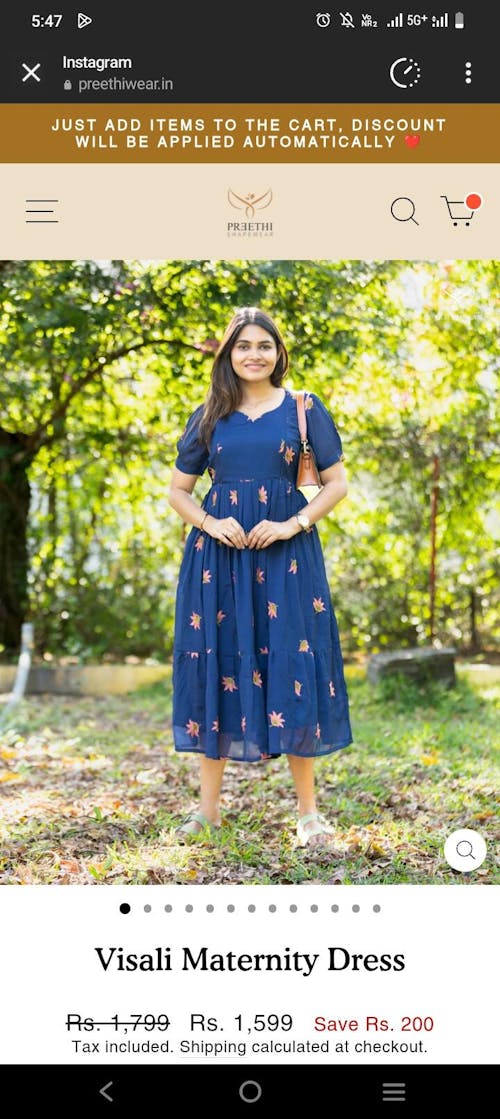 Visali  Maternity Dress