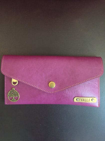 Personalized Women's Wallet - Magenta