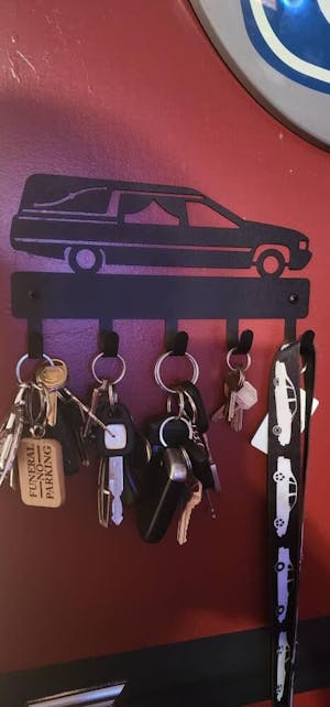 Hearse Funeral Vehicle Key Hanger