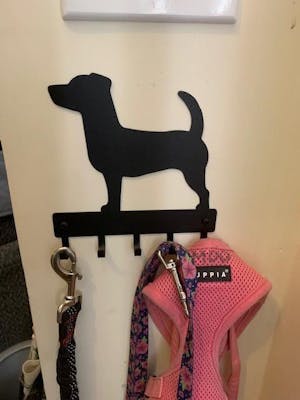 Jack Russell Terrier Dog Key Rack/ Leash Hanger