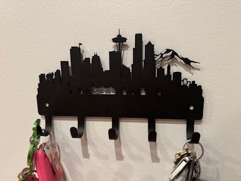 Seattle WA City Skyline Key Holder