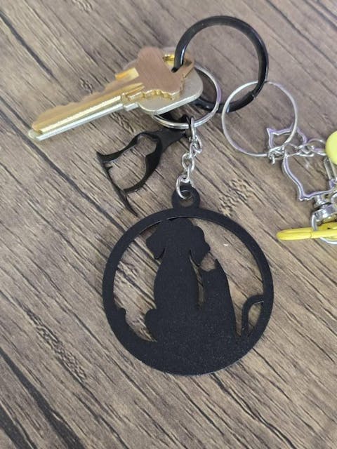 Dog & Cat Keychain