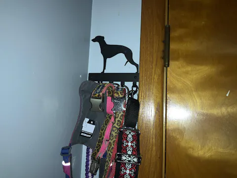 Whippet Dog Key Rack/ Leash Hanger