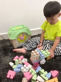 Mijoy Storage Box with 45pcs Toy Blocks