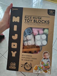 Mijoy Storage Box with 45pcs Toy Blocks