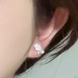 Spring-03 キュービックホワイトデイリーピアスセット