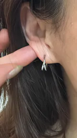 STS 047 アンティークシグメントリングピアス