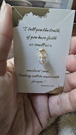 Gold mustard seed CHARM ONLY, 10mm, Gold-filled, Regular size for necklace, Faith, Encouragement, Baptism, Confirmation, Mother's Day, Birthday, Anniversary