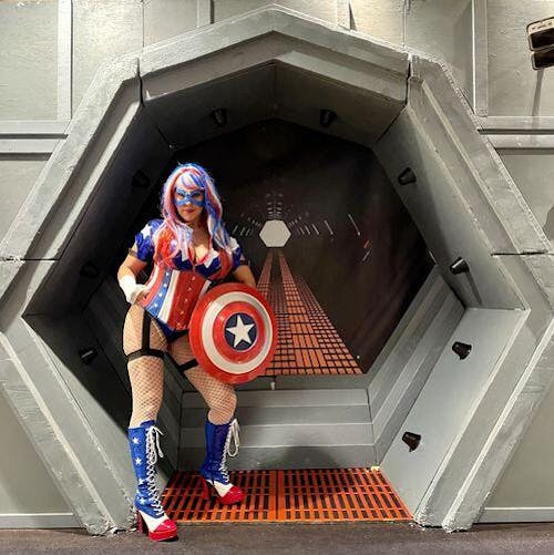 Leather Underbust Cincher; Freedom