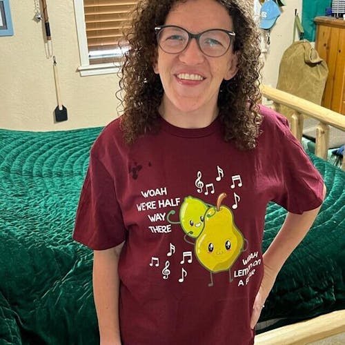 Funny Woah Lemon On A Pear Meme Teacher Foodie T-Shirt Men Women